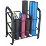 Body Solid storage trolley with castors (GYR500) Weight and disc rack - 1