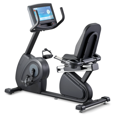 Circle Fitness R8 Entertainment EPlus 2.0 BT Recumbent Ergometer, black Recumbent Ergometer - 1