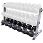 Body Solid dumbbell rack for dumbbell stand horizontal, wide (GDRT6) Dumbbell and disc rack - 3