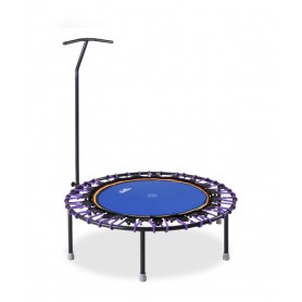 Trimilin Trampoline Jump 120 with support bar with blue jumping mat and screw legs trampoline - 1
