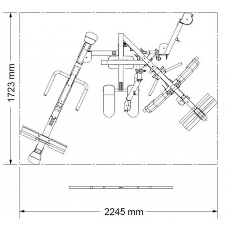 Optional Accessory for Body Craft GX - Leg Press - inSPORTline