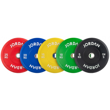 Jordan Rubber Bumper Plates 51mm, colored (JF-CRBP) Weight plates and weights - 1
