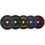 Jordan High Grade Rubber Bumper Plates 51mm, black-spotted (JLFRCTP) Weight Plates and Weights - 1
