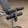 Set offer - Body Solid Rack GPR370 with training bench GFID31 and leg/bicep section and 135kg barbell set and SZ curl bar