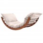 Fitwood Rocking Lounger Outdoor LAAKSO brown with OHRA cushion and wedges Kids, Fun and Outdoor - 2