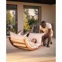Fitwood Rocking Lounger Outdoor LAAKSO brown with OHRA cushion and wedges Kids, Fun and Outdoor - 8