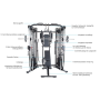 Finnlo Functional Trainer and Smith Gym Autark 10.0 (3658) Multistations - 4