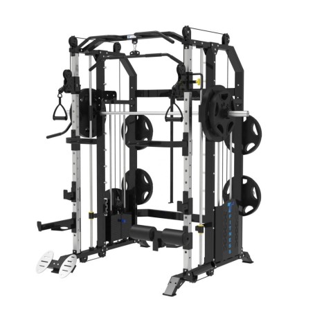 Iron Life Smith Gym multifonctions avec entraîneur fonctionnel et Half Rack (IR-1009B) Rack et Multi-Presse - 1