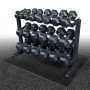 Body Solid dumbbell rack narrow 3-ply GDR363 Dumbbell and disc rack - 4