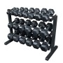 Body Solid dumbbell rack narrow 3-ply GDR363 Dumbbell and disc rack - 5