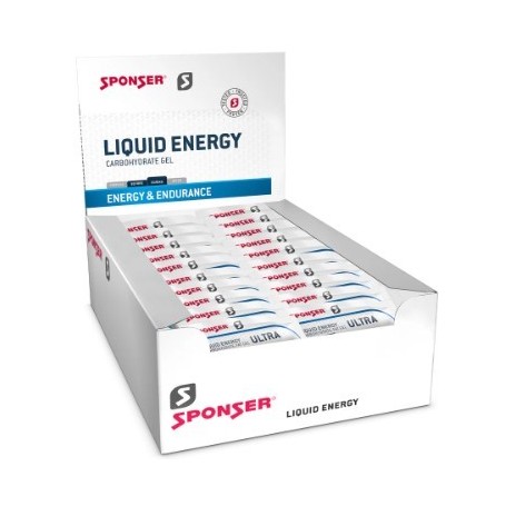 Sponser Liquid Energy Ultra 40 x 25g Sachet Gels - 1