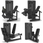 Spirit Fitness Commercial "LEG SET" mit 4 Maschinen Einzelstationen Steckgewicht - 1