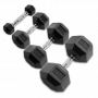 Body Solid Hexagon rubberised dumbbells 1-50kg Dumbbells and barbells - 1