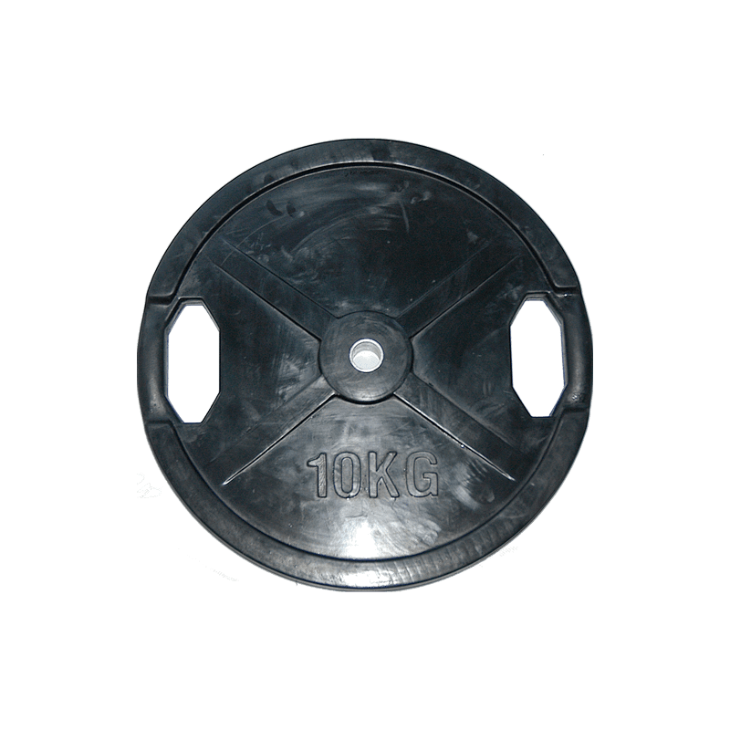 Body Solid disques d'haltères 26mm, noirs, caoutchoutés (SRP)