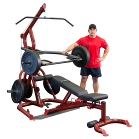 Body Solid Corner Leverage Gym including bench (GLGS100P4) Multistations - 1