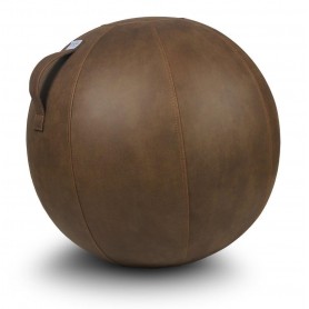 VLUV Veel leather fabric beanbag cognac brown Beanballs & beanbags - 1