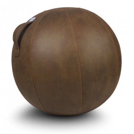 VLUV Veel leather fabric beanbag cognac brown Beanballs & beanbags - 1