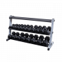 Body Solid Kurzhantel-/Kettlebellständer breit, 3-lagig (GDR60+GKRT6) Hantel- und Scheibenständer - 2